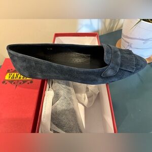 Vaneli Women's Navy Suede Flats